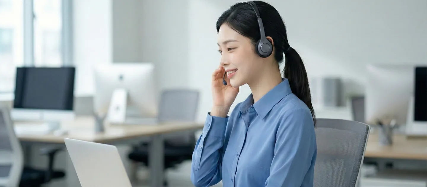 현금신용카드 상담 진행 모습을 담은 참고 사진